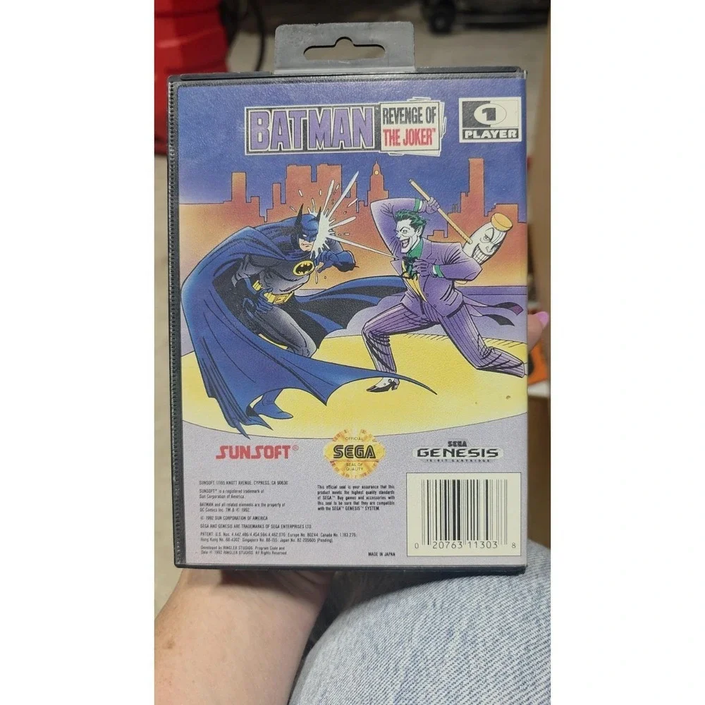 Batman: Revenge of the Joker Sega Genesis Box Near MINT - No Manual